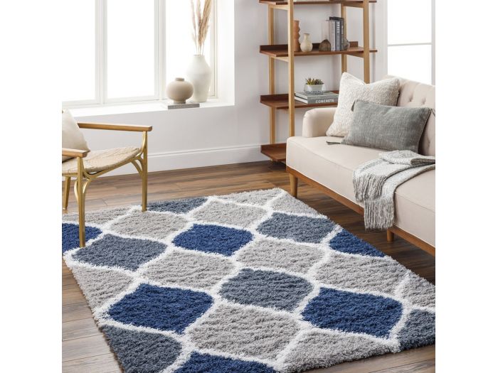 Tapis poils longs VADIA motif abstrait