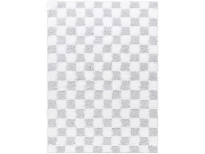 Tapis poils longs RIMA motif damier