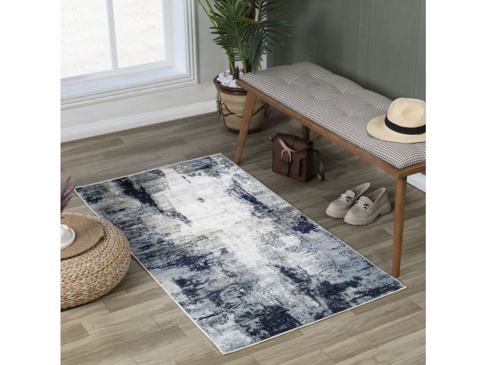 Tapis de couloir poils ras AMNA motif abstrait
