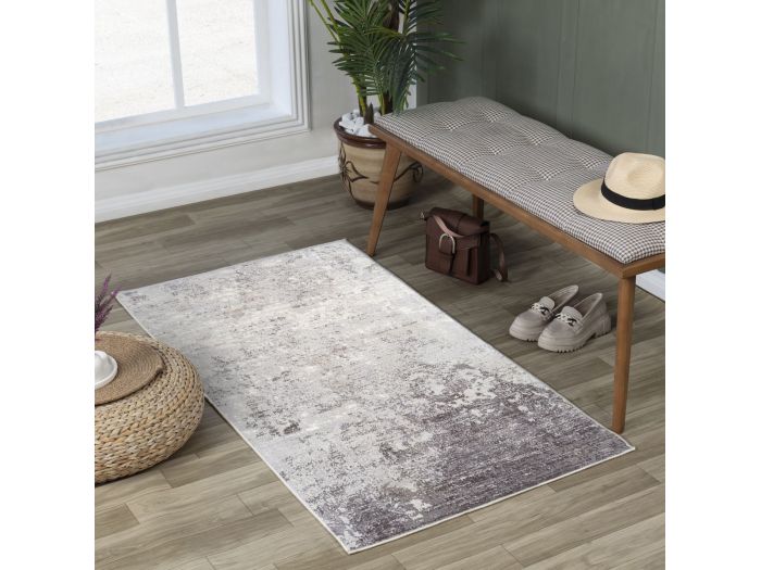 Tapis de couloir poils ras ELSIE motif abstrait