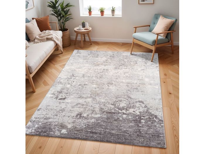 Tapis poils ras ELSIE motif abstrait