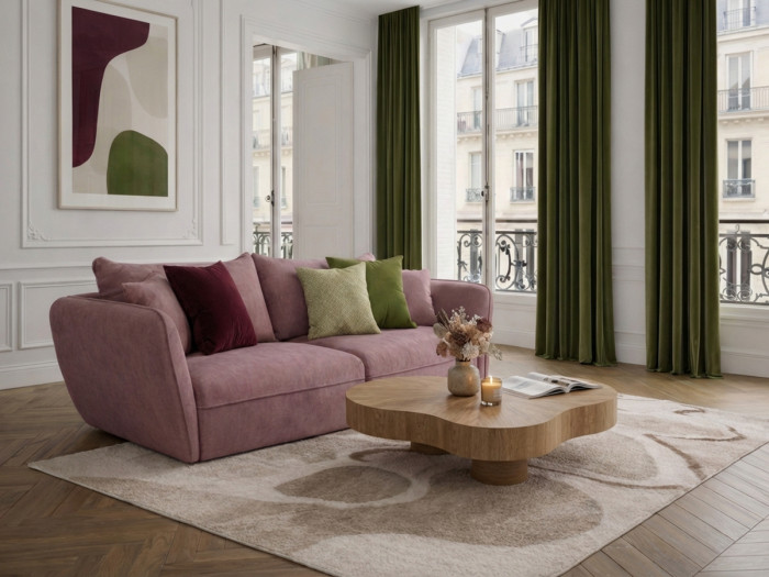 Canapé 3 places LUIGI tissu texturé