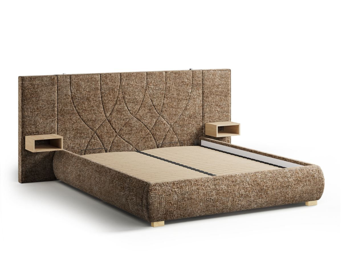 FLOA opbergbed met nachtkastjes en geïntegreerde ledverlichting