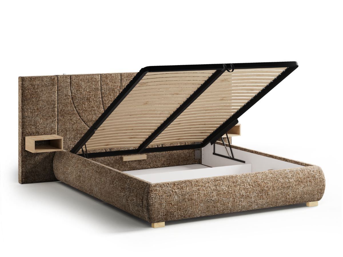 FLOA opbergbed met nachtkastjes en geïntegreerde ledverlichting