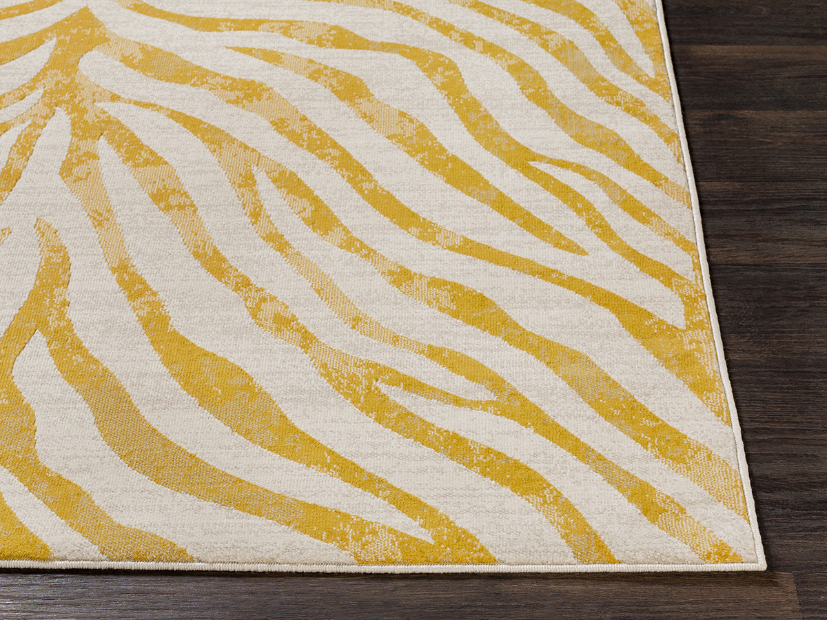 Tapis de couloir poils ras ZORA motif zèbre