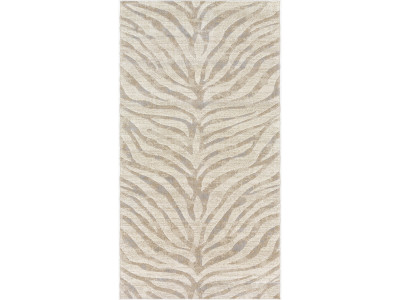 Tapis de couloir poils ras ZORA motif zèbre