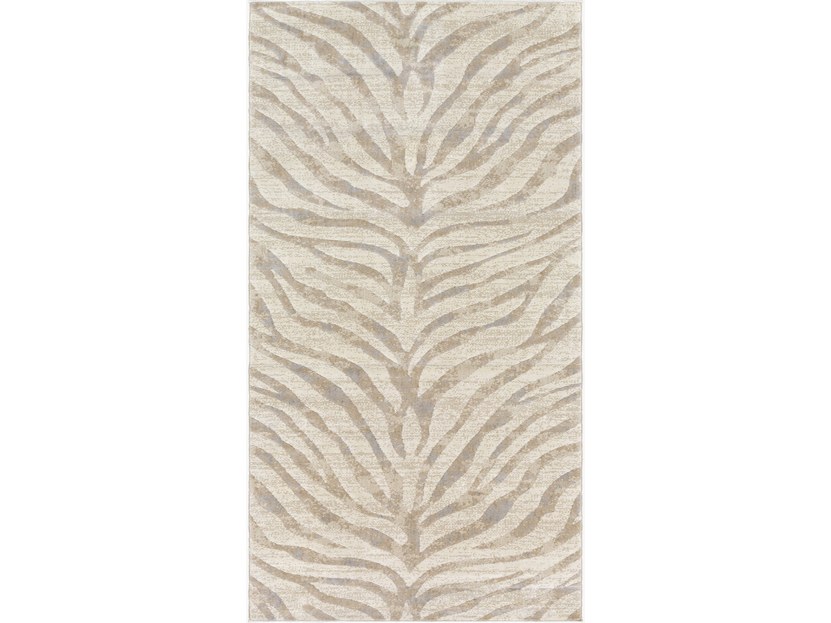 Tapis de couloir poils ras ZORA motif zèbre