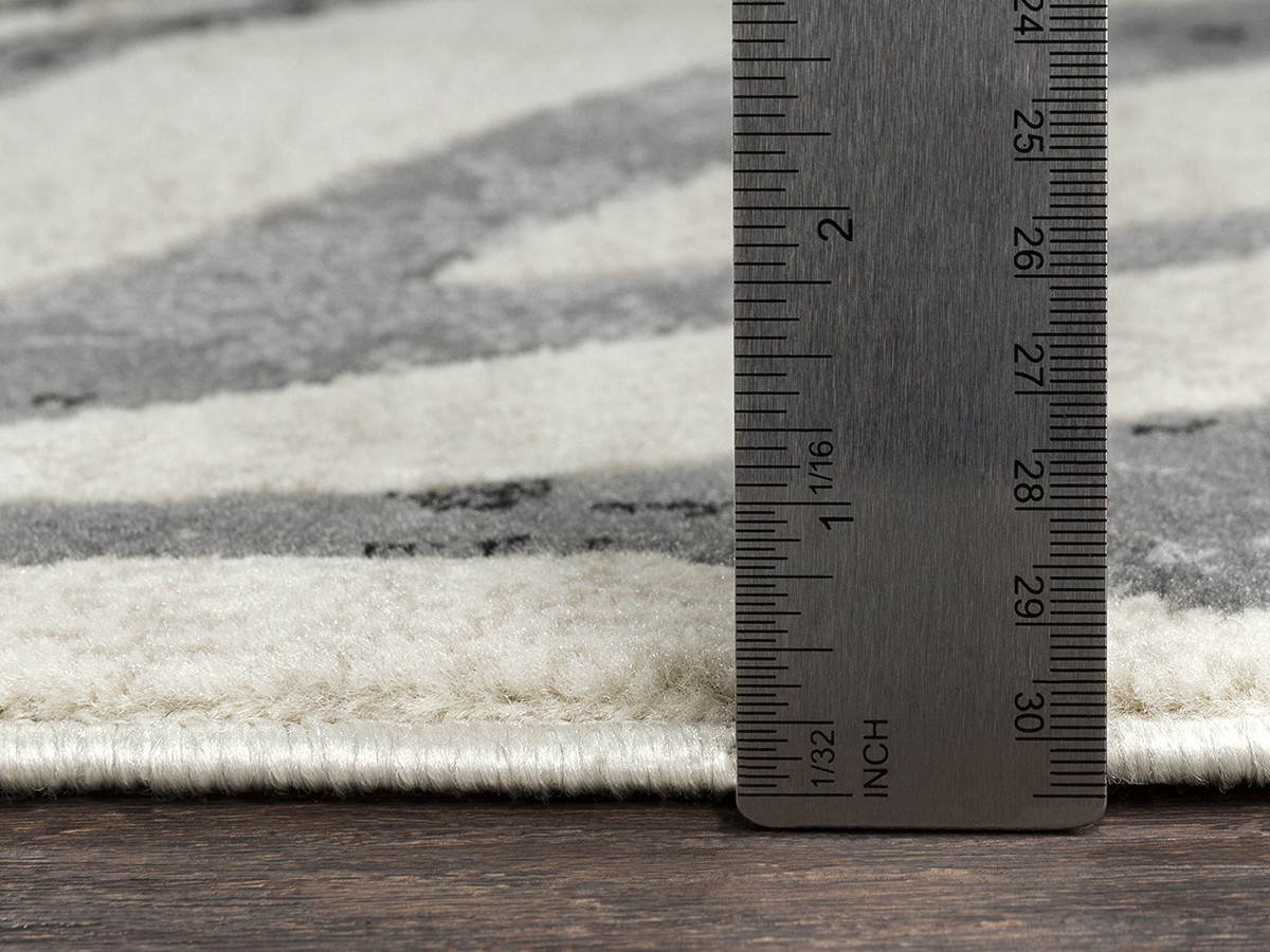 Tapis poils ras ZORA motif zèbre