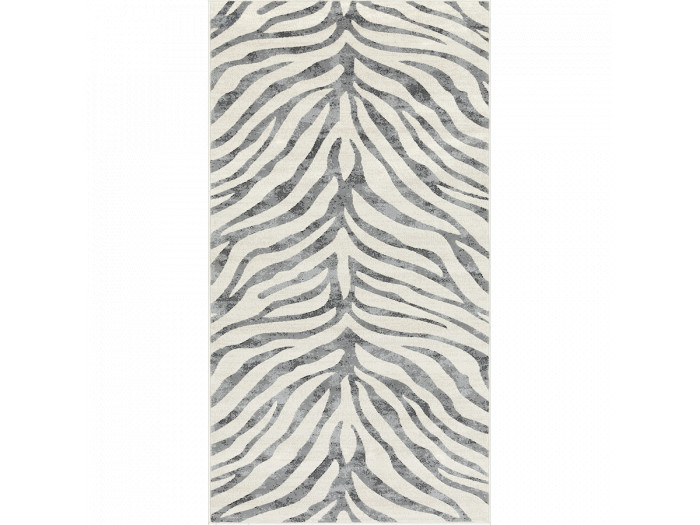 Tapis de couloir poils ras ZORA motif zèbre