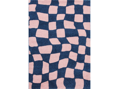 Tapis poils longs BETTY motif retro