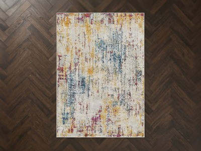 Tapis poils ras NAYA motif abstrait