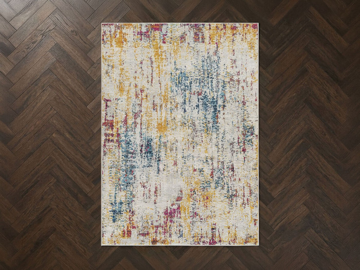 Tapis poils ras NAYA motif abstrait