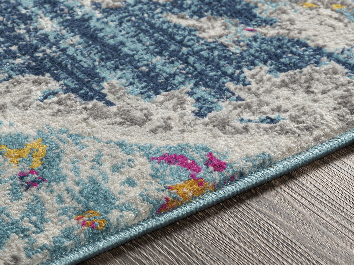 Tapis rond poils ras RUMI motif oriental — vue 5