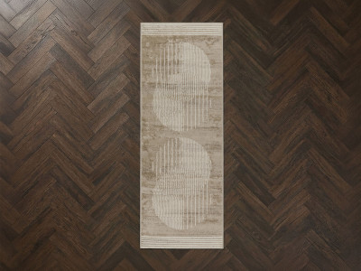 Tapis de couloir poils ras SENO motif graphique