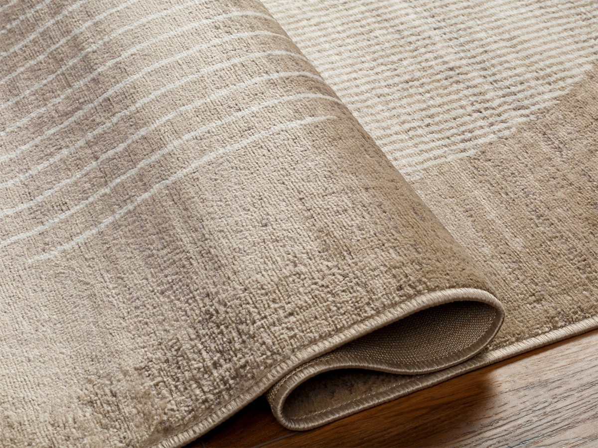 Tapis poils ras SENO motif graphique marron — vue 5