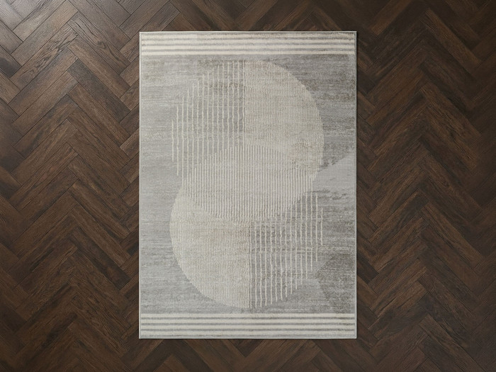 Tapis poils ras SENO motif graphique