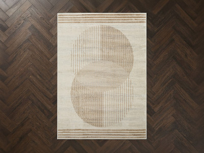 Tapis poils ras SENO motif graphique
