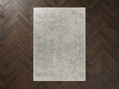 Tapis poils ras HAVEL motif abstrait