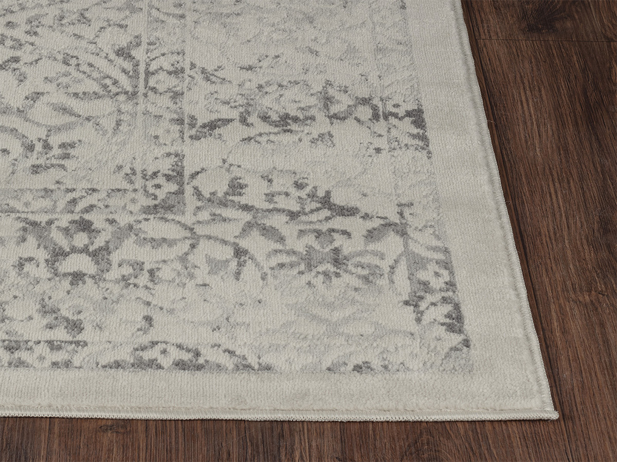 Tapis poils ras HAVEL motif abstrait gris — vue 4