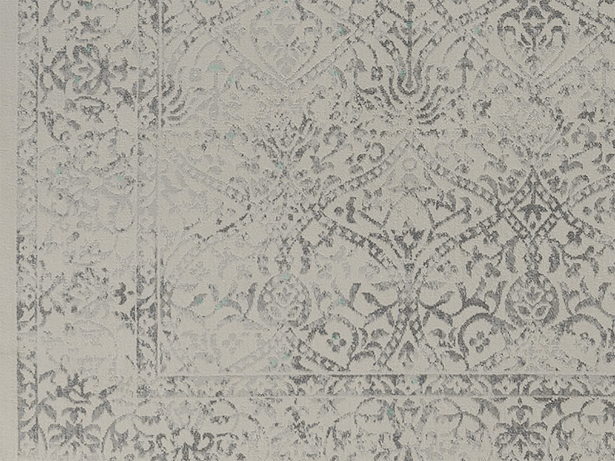 Tapis poils ras HAVEL motif abstrait gris — vue 5