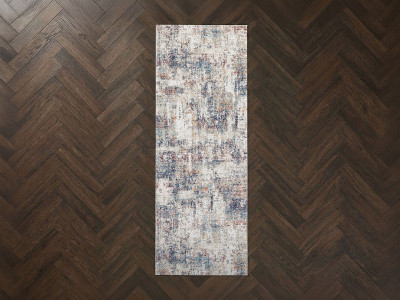 Tapis de couloir poils ras MILLY motif abstrait
