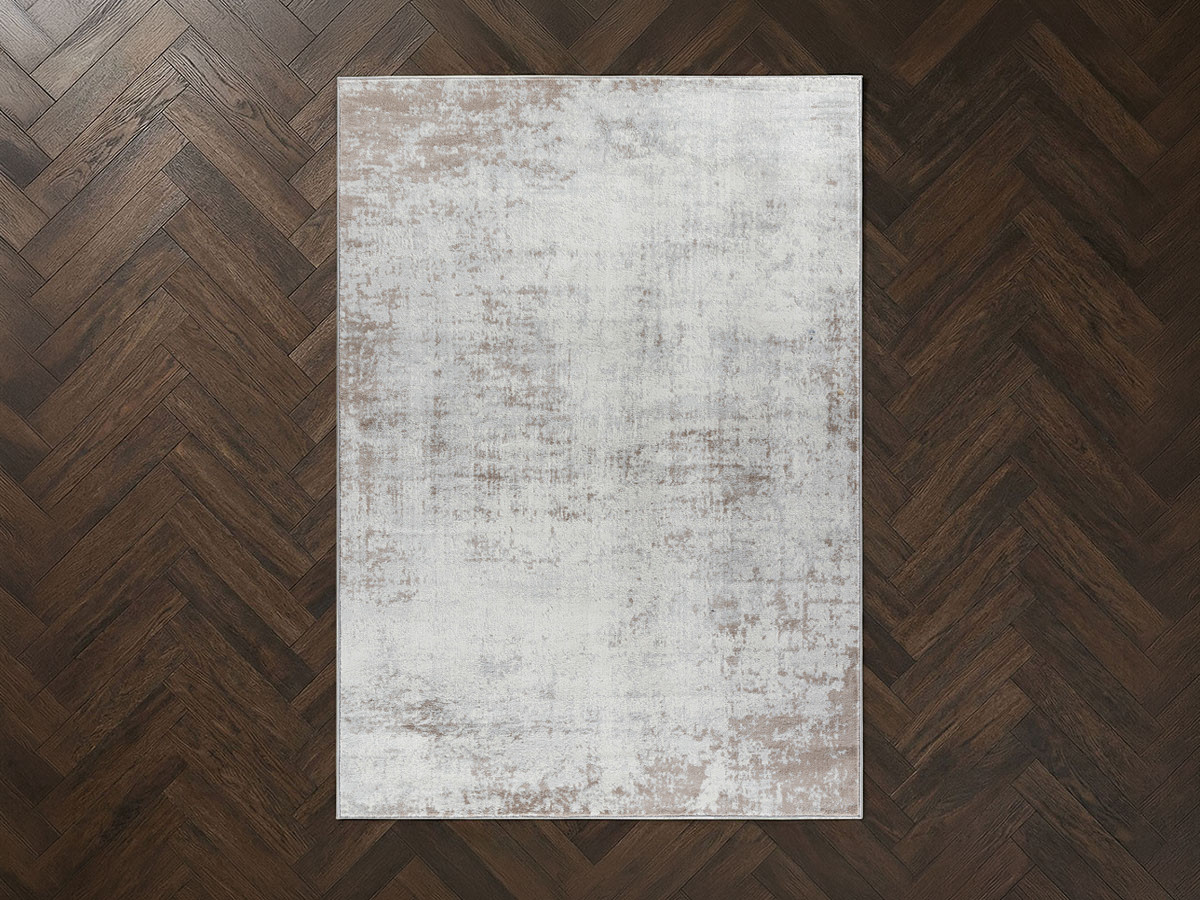 Tapis poils ras NOLWEN motif abstrait
