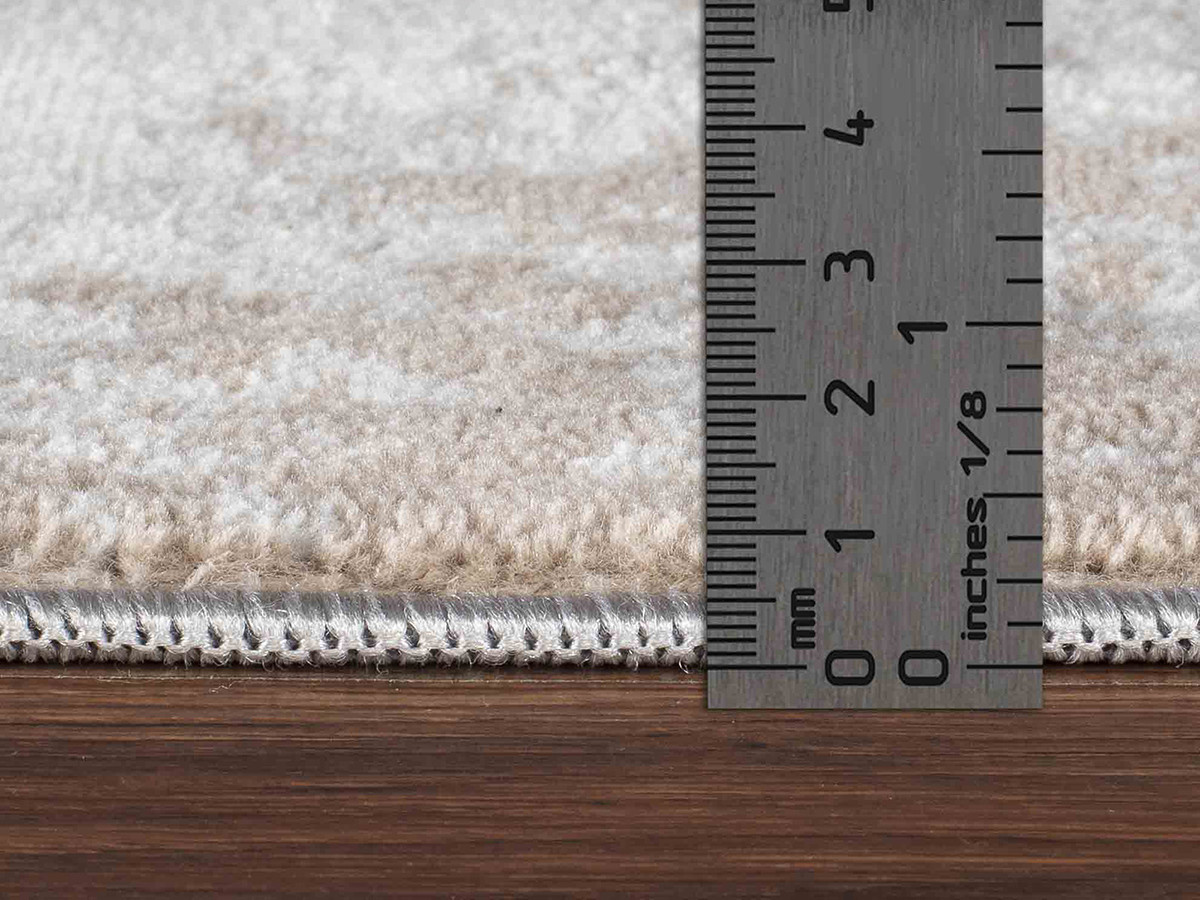 Tapis poils ras NOLWEN motif abstrait