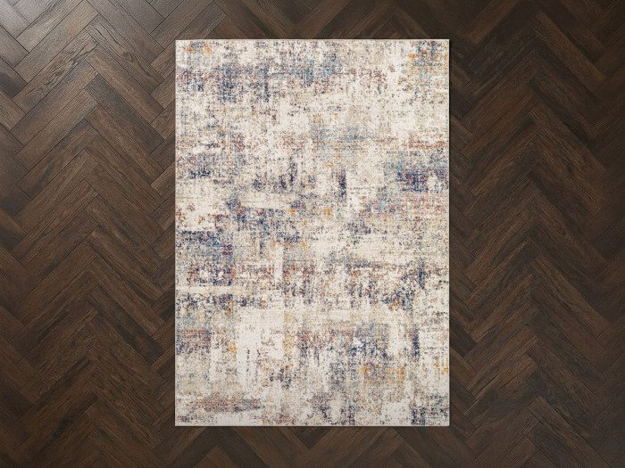 Tapis poils ras MILLY motif abstrait