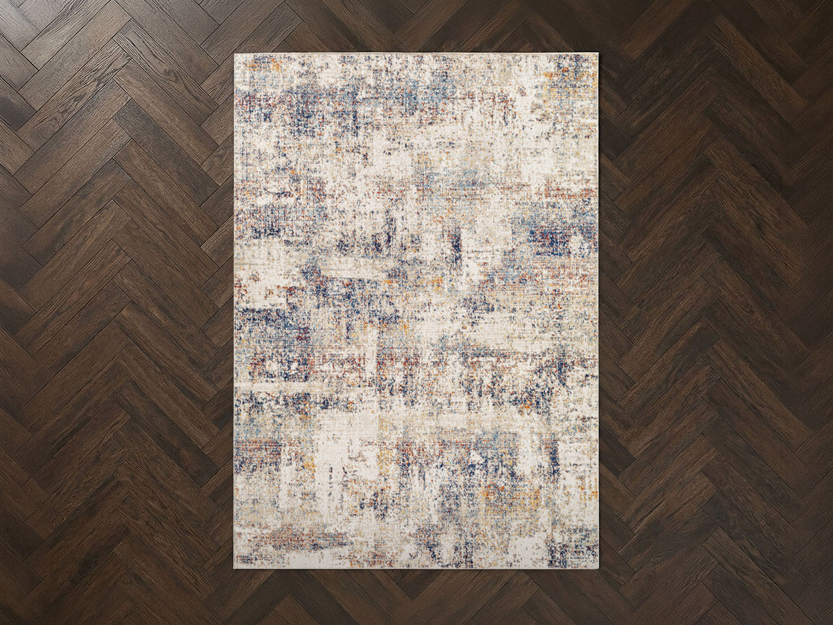 Tapis poils ras MILLY motif abstrait