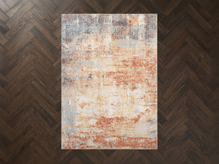 Tapis poils ras KAIRO motif abstrait