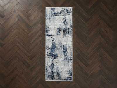 Tapis de couloir poils ras SILAS motif abstrait
