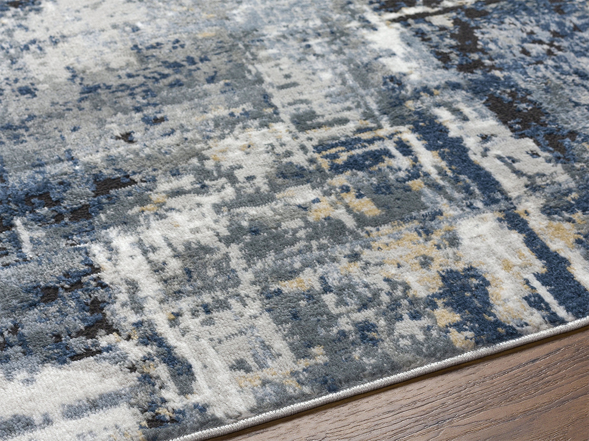 Tapis de couloir poils ras SILAS motif abstrait