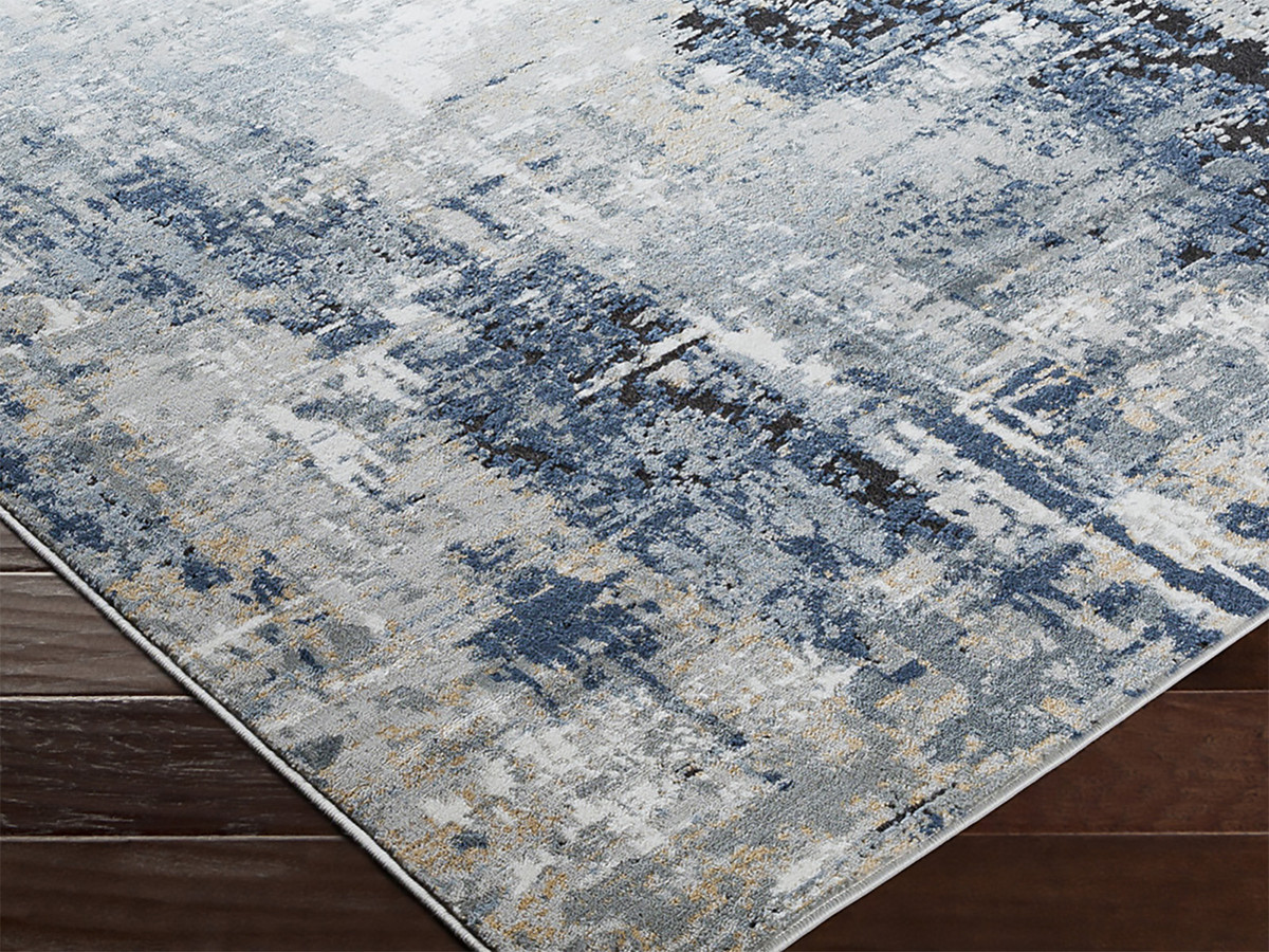 Tapis poils ras SILAS motif abstrait