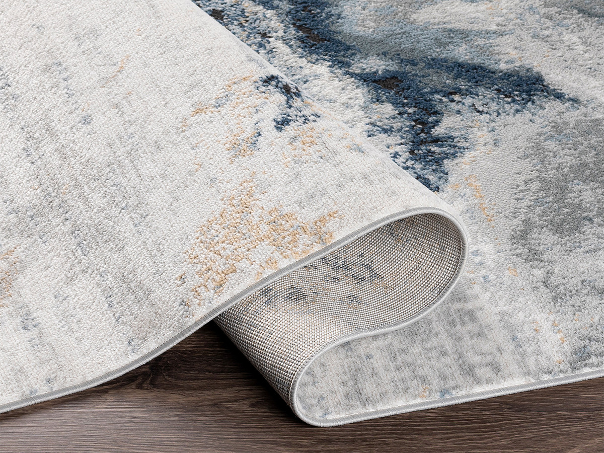 Rond ORION-tapijt met korte pool en abstract patroon