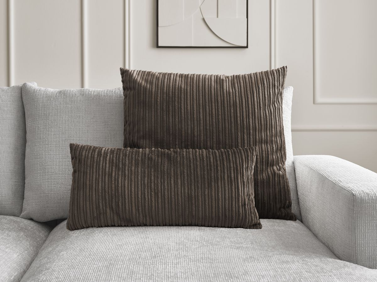 Coussin déhoussable AGLAE taupe — vue 5