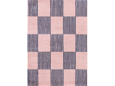 Tapis poils longs MAXIE motif retro