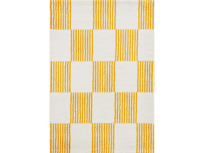 Tapis poils longs MAXIE motif retro