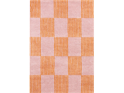 Tapis poils longs MAXIE motif retro