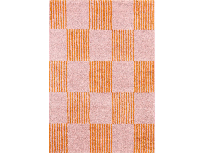 Tapis poils longs MAXIE motif retro