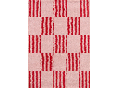 Tapis poils longs MAXIE motif retro