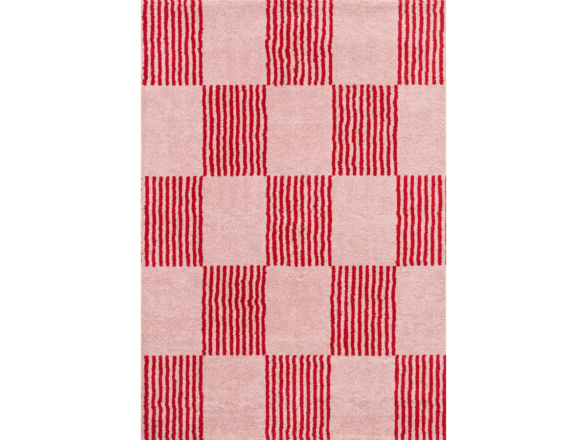 Tapis poils longs MAXIE motif retro