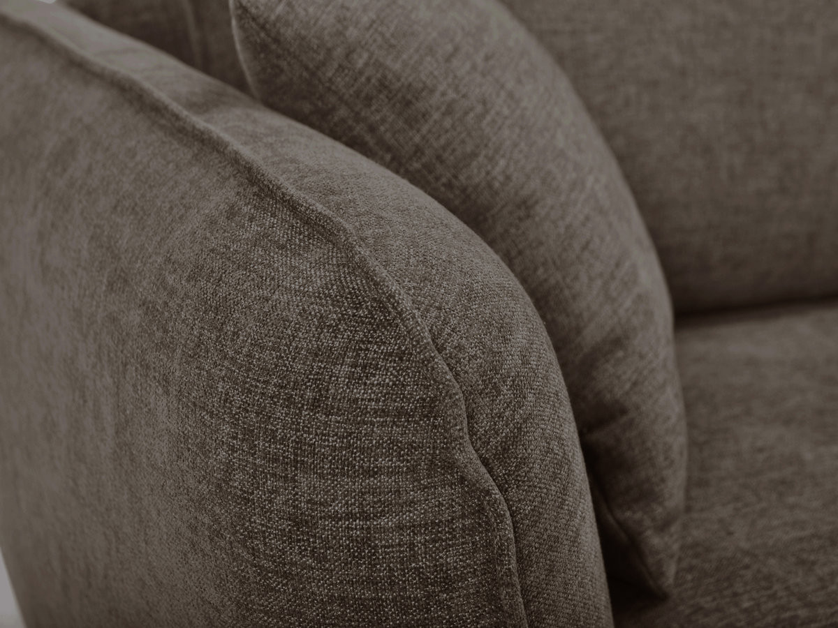 Sofa 3-osobowa nierozkładana LUIGI gładka tkanina