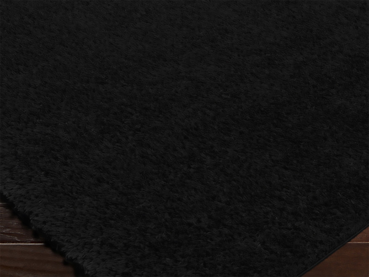 Tapis poils longs DULY uni noir — vue 6