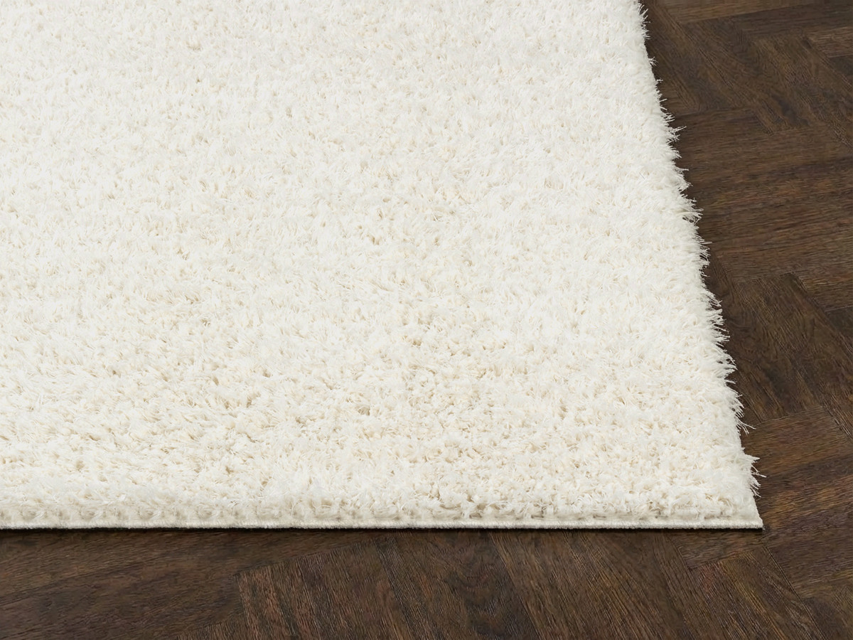 Tapis poils longs DULY uni blanc — vue 6