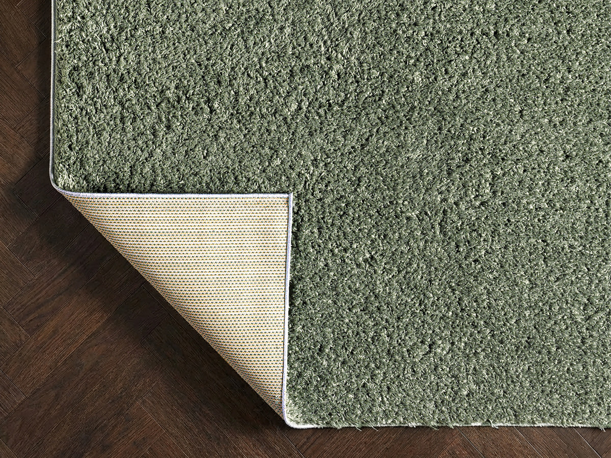 Tapis poils longs DULY uni vert — vue 5
