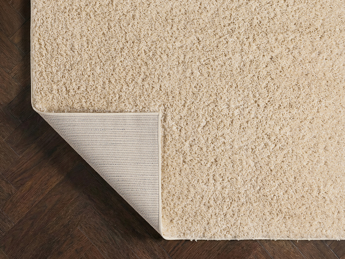 Tapis poils longs DULY uni beige — vue 5