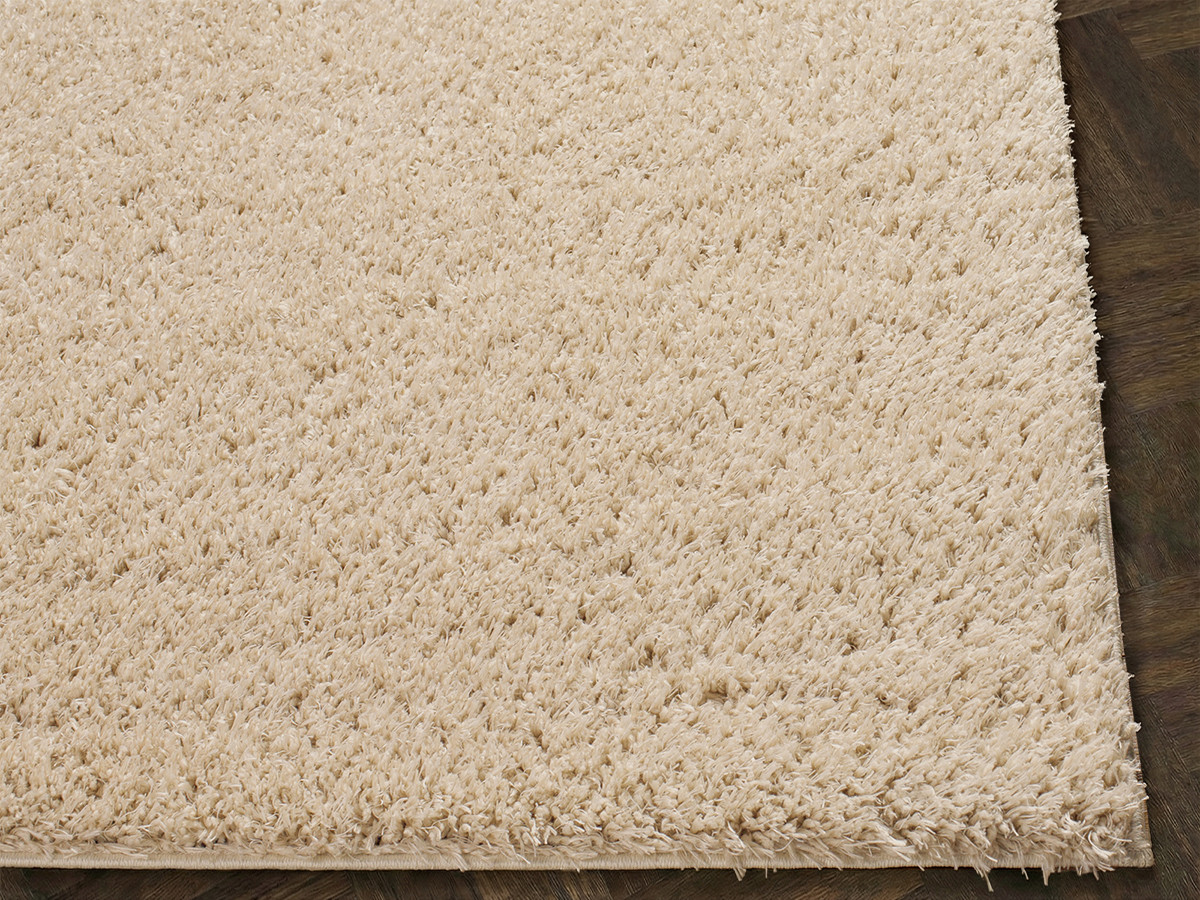 Tapis poils longs DULY uni beige — vue 6