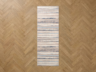Tapis de couloir poils ras SARIK motif abstrait