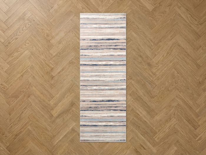 Tapis de couloir poils ras SARIK motif abstrait