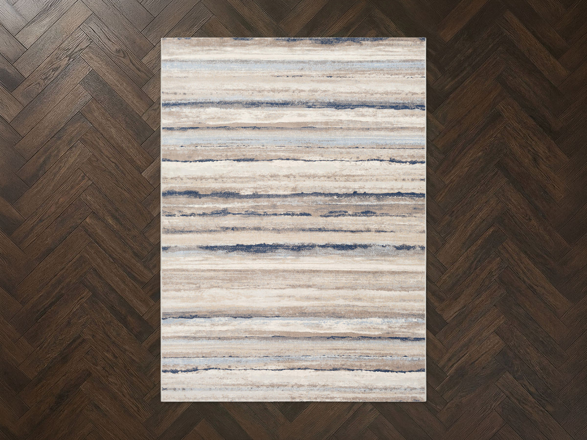 Tapis poils ras SARIK motif abstrait multicolore — vue 4